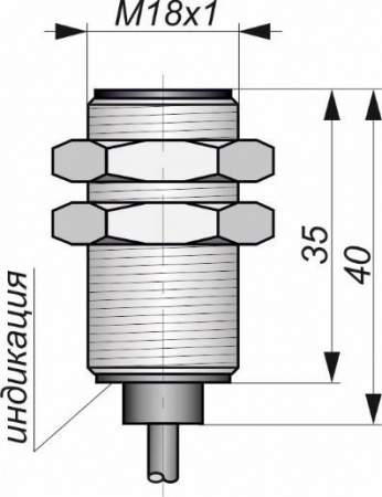 Датчик бесконтактный индуктивный И13-NO-NPN(Л63)